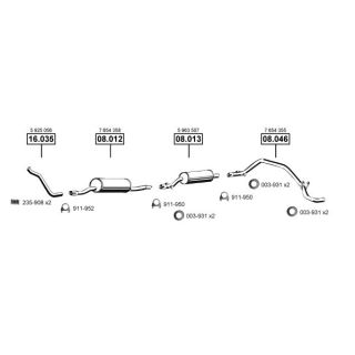 Išmetimo sistema ASMET FI160910