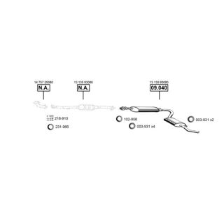 Išmetimo sistema ASMET FI160930
