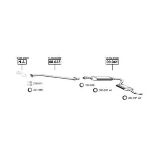 Išmetimo sistema ASMET FI160950
