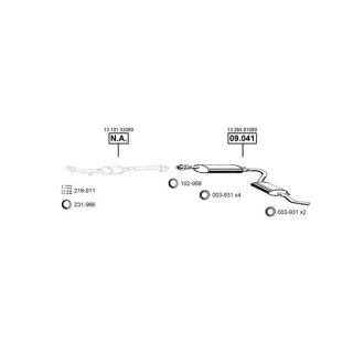 Išmetimo sistema ASMET FI160955