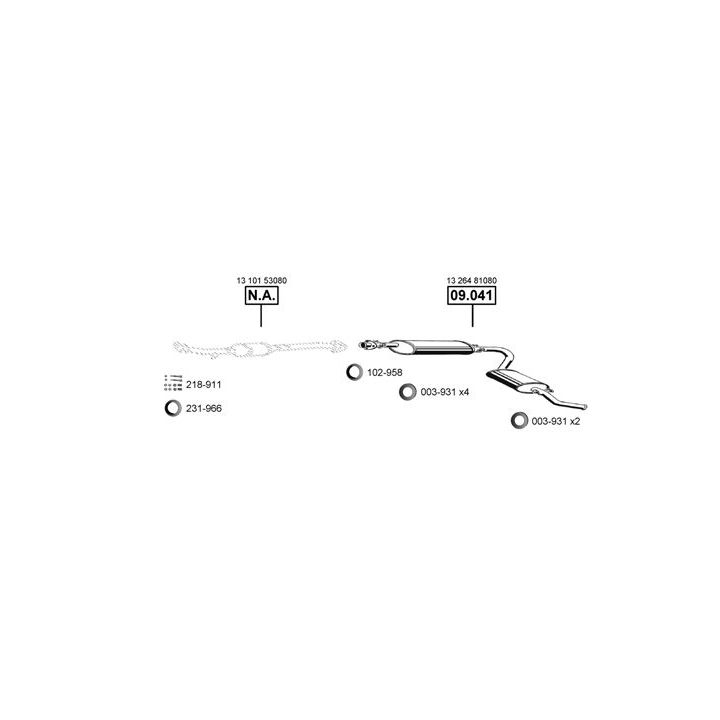 Išmetimo sistema ASMET FI160955