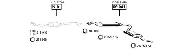 Išmetimo sistema ASMET FI160985