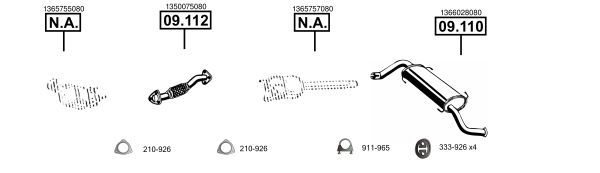 Išmetimo sistema ASMET FI161030