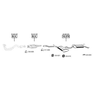 Išmetimo sistema ASMET FI161300