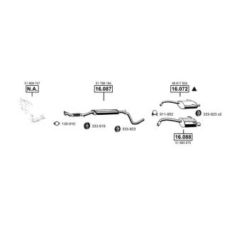 Išmetimo sistema ASMET FI161760