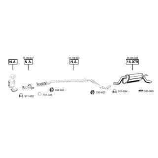 Išmetimo sistema ASMET FI162250