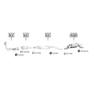 Išmetimo sistema ASMET FI162260