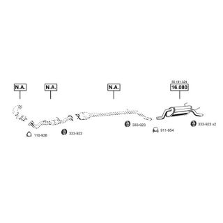 Išmetimo sistema ASMET FI162270