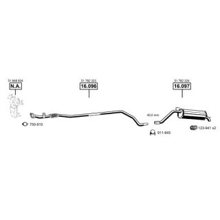 Išmetimo sistema ASMET FI162370