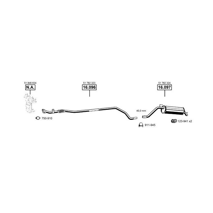 Išmetimo sistema ASMET FI162370