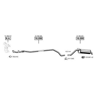 Išmetimo sistema ASMET FI162380