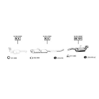 Išmetimo sistema ASMET FI162865