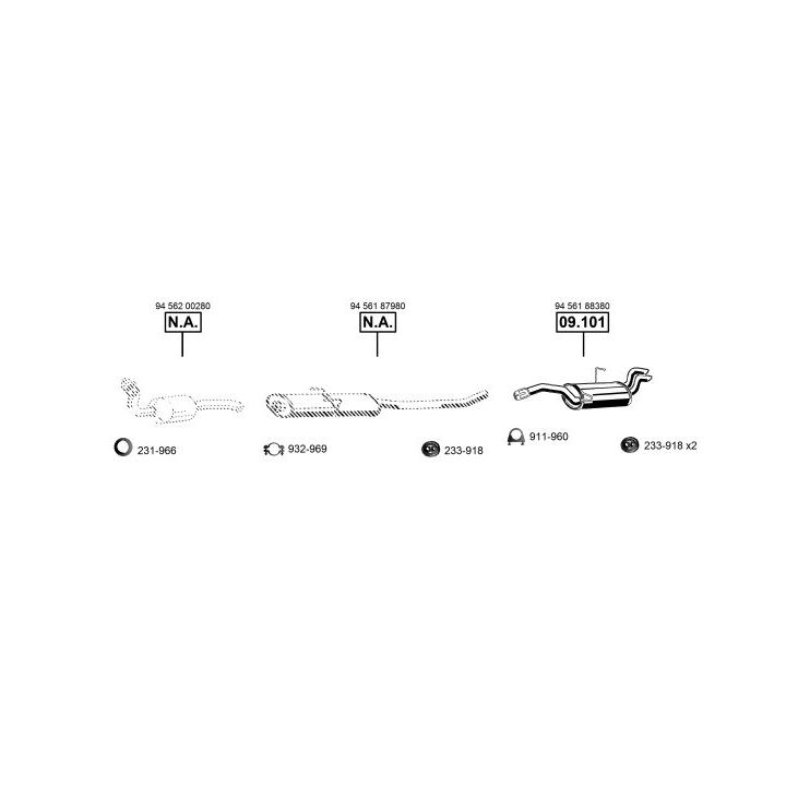 Išmetimo sistema ASMET FI162865