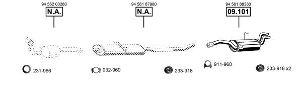 Išmetimo sistema ASMET FI162865