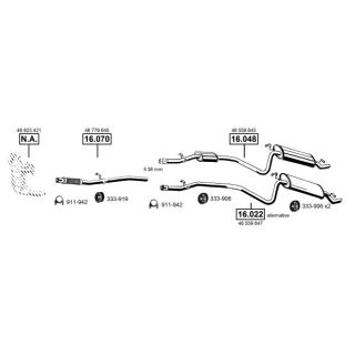 Išmetimo sistema ASMET FI162910