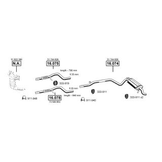 Išmetimo sistema ASMET FI162915