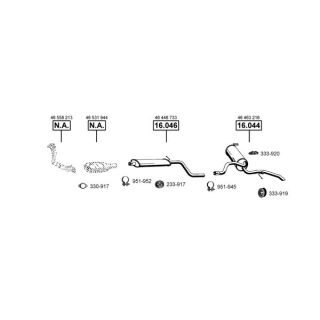 Išmetimo sistema ASMET FI162990