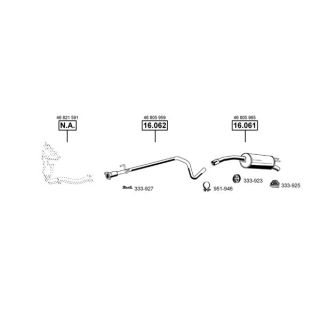 Išmetimo sistema ASMET FI163010