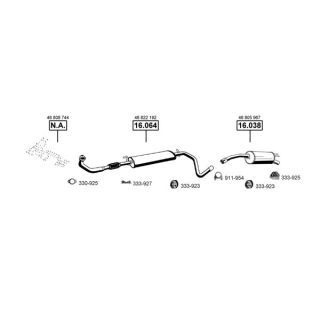 Išmetimo sistema ASMET FI163015