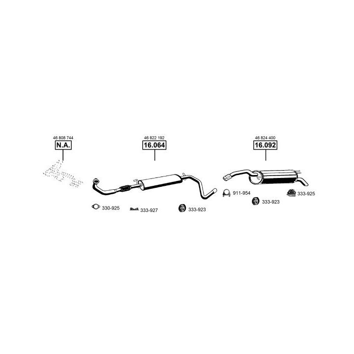 Išmetimo sistema ASMET FI163045