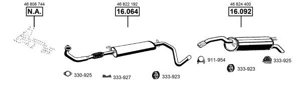 Išmetimo sistema ASMET FI163045