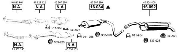 Išmetimo sistema ASMET FI163055