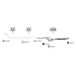 Išmetimo sistema ASMET FI163215