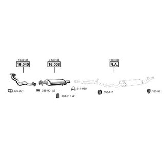Išmetimo sistema ASMET FI163255