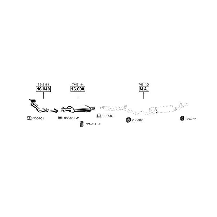 Išmetimo sistema ASMET FI163255