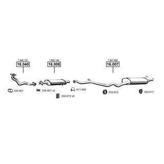 Išmetimo sistema ASMET FI163405