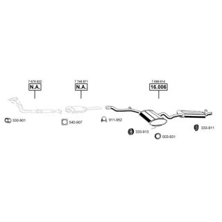 Išmetimo sistema ASMET FI163410