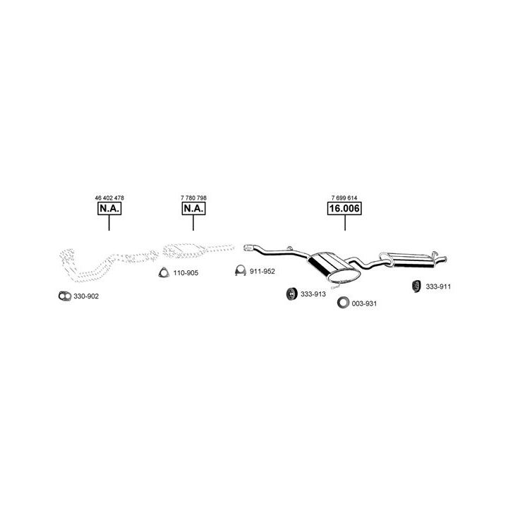 Išmetimo sistema ASMET FI163445