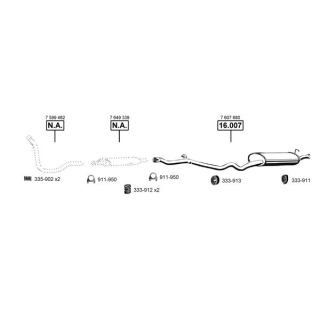 Išmetimo sistema ASMET FI163460