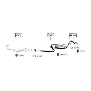 Išmetimo sistema ASMET HY150300