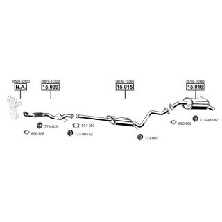Išmetimo sistema ASMET HY150700