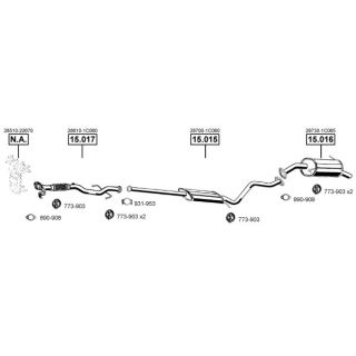 Išmetimo sistema ASMET HY150710