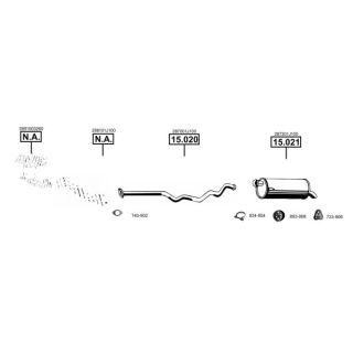 Išmetimo sistema ASMET HY150850