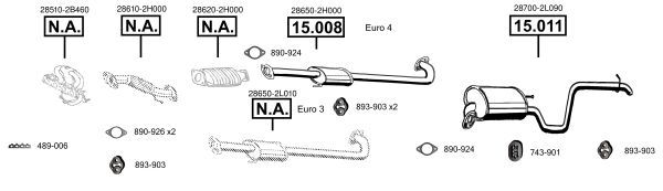 Išmetimo sistema ASMET HY150940