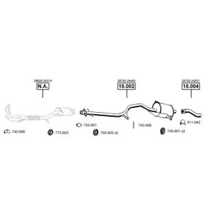 Išmetimo sistema ASMET HY151240