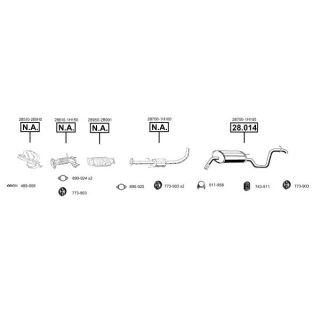 Išmetimo sistema ASMET KI280046