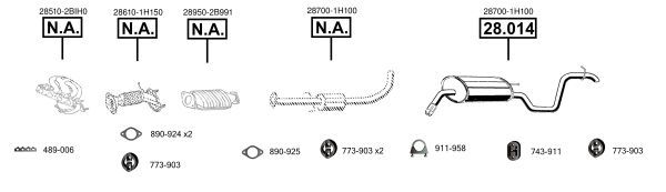 Išmetimo sistema ASMET KI280046