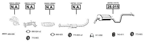 Išmetimo sistema ASMET KI280071