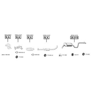 Išmetimo sistema ASMET KI280076