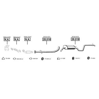 Išmetimo sistema ASMET KI280085