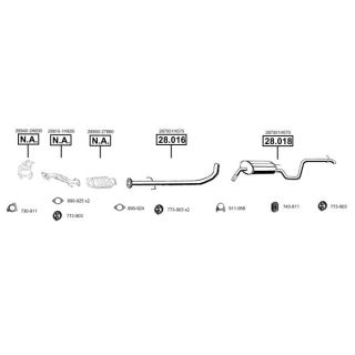 Išmetimo sistema ASMET KI280090
