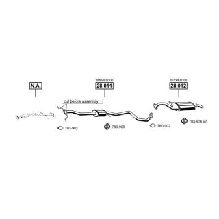 Išmetimo sistema ASMET KI280405
