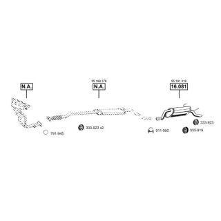 Išmetimo sistema ASMET LC290550