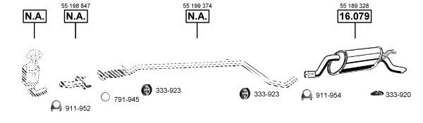 Išmetimo sistema ASMET LC290590
