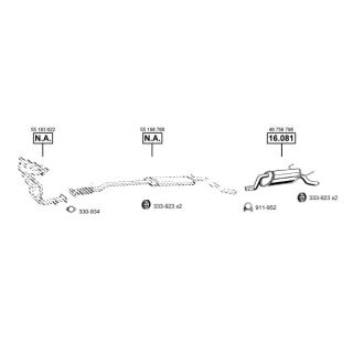Išmetimo sistema ASMET LC290750