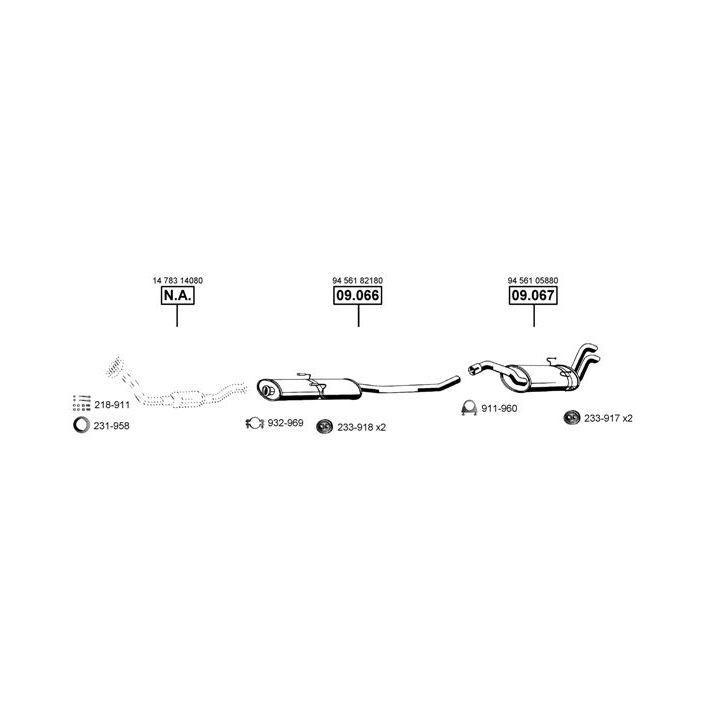 Išmetimo sistema ASMET LC290920